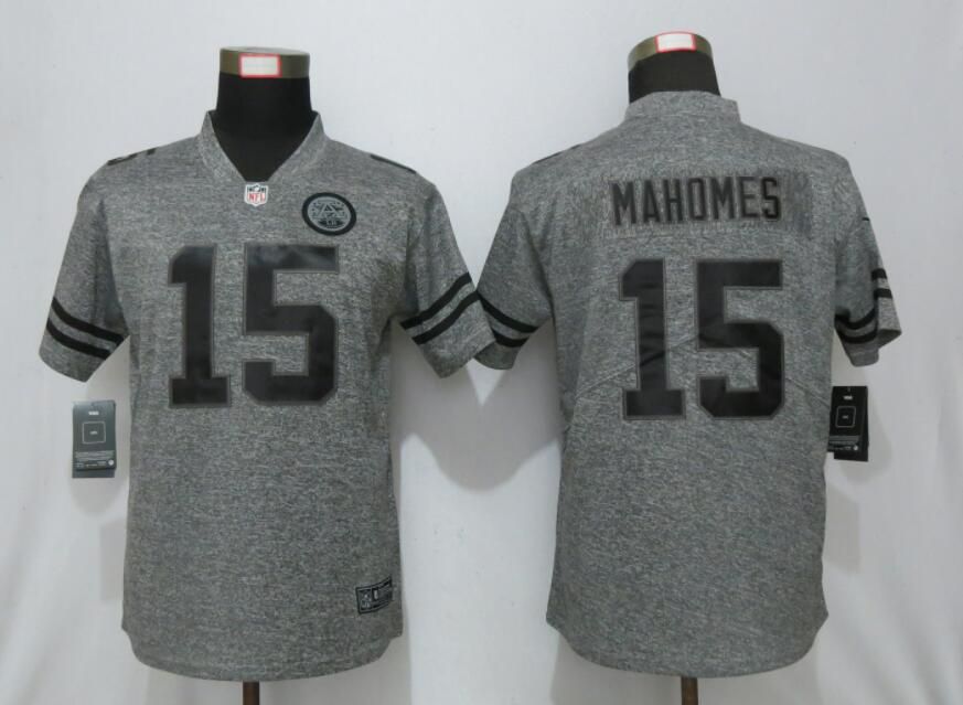 Women Nike Kansas City Chiefs #15 Mahomes Gray 2019 Vapor Untouchable Stitched Gridiron Gray Limited jerseys->indianapolis colts->NFL Jersey